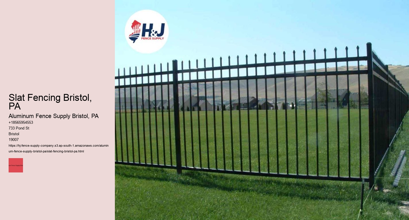 Slat Fencing Bristol, PA